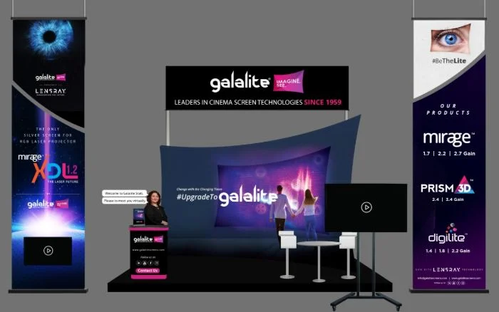Galalite Screens Virtual Stall