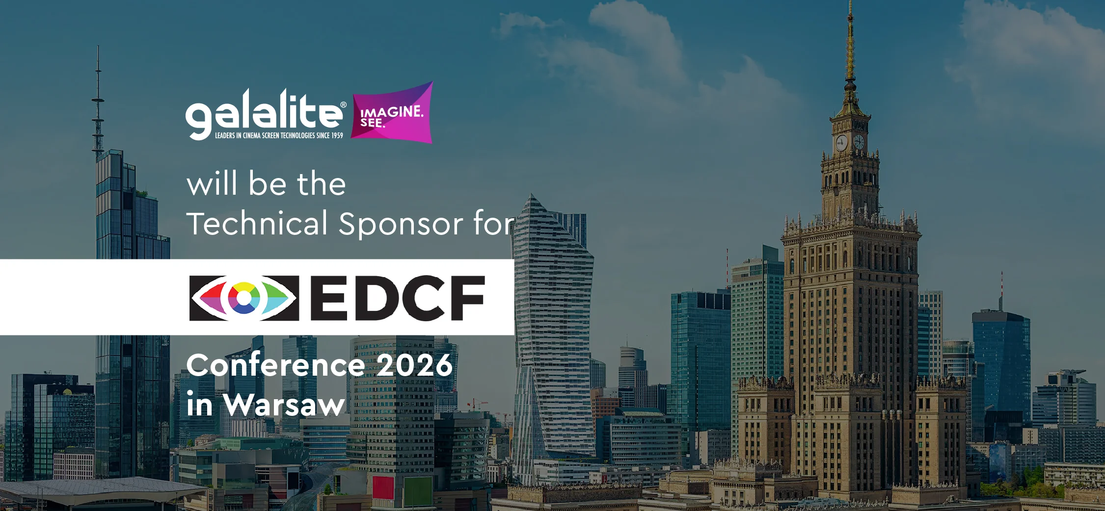 Galalite March PR post Galalite Screens Announced as Technical Sponsor for EDCF Conference 2026 in Warsaw